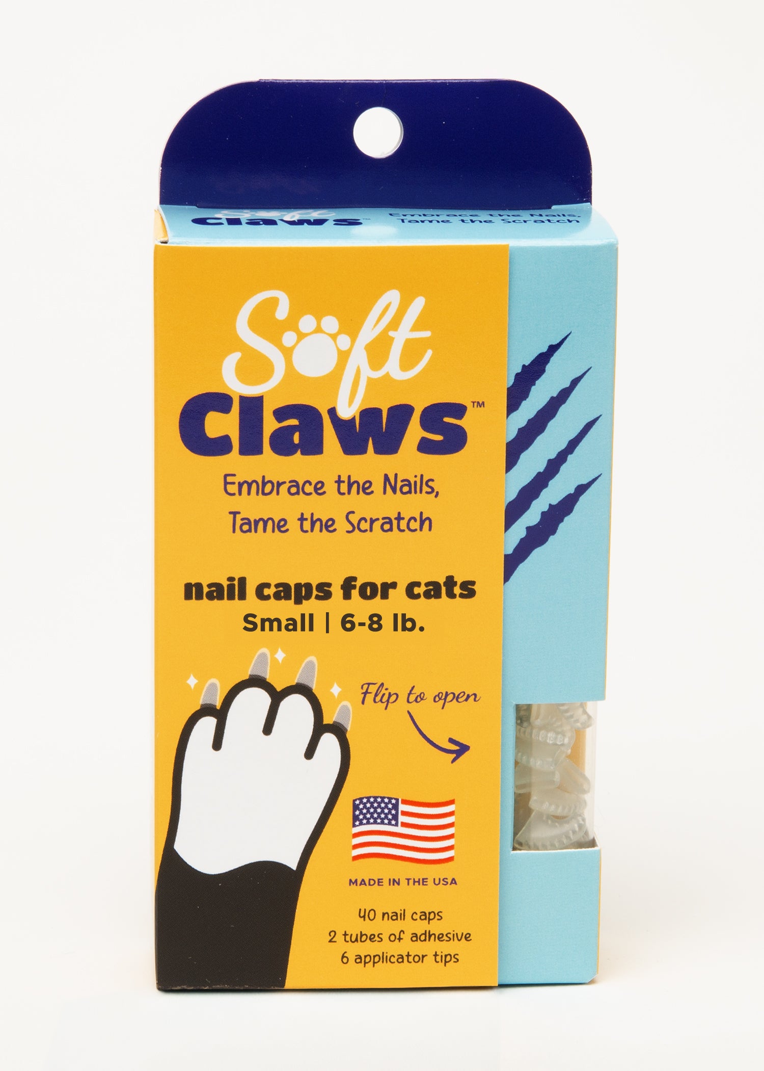 Soft Claws Nail Caps for Cats Small